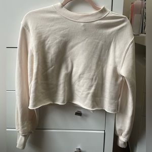 H&M cropped crew neck hoodie